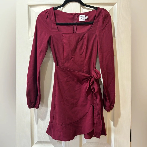 Princess Polly Burgundy Mini Dress - Picture 4 of 7